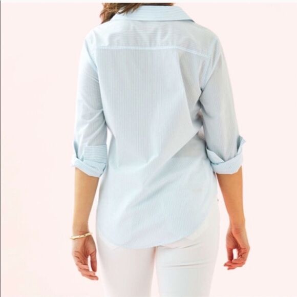 Lilly Pulitzer Sea View Button Down Top - Picture 2 of 7